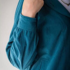 CDR273-جاكت قطيفة مضلع